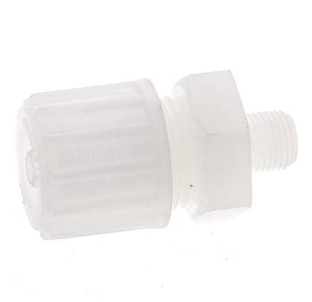 15x9mm & G1/4'' PVDF Straight Compression Fitting with Male Threads 10 bar PVC and PA