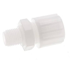 16x10mm & G1/4'' PVDF Straight Compression Fitting with Male Threads 10 bar PVC and PA