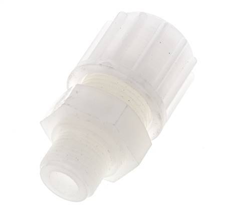 16x10mm & G1/2'' PVDF Straight Compression Fitting with Male Threads 10 bar PVC and PA