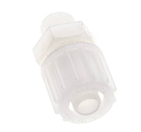 10x4mm & G1/2'' PVDF Straight Compression Fitting with Male Threads 10 bar PVC and PA