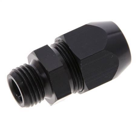 12x6mm & G1/4'' Aluminum Straight Compression Fitting with Male Threads 10 bar PVC and PA [2 Pieces]