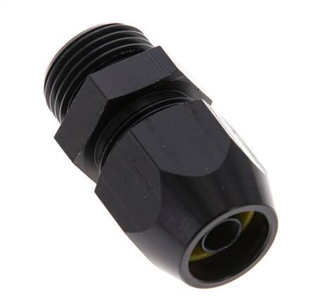 12x6mm & G3/8'' Aluminum Straight Compression Fitting with Male Threads 10 bar PVC and PA [2 Pieces]