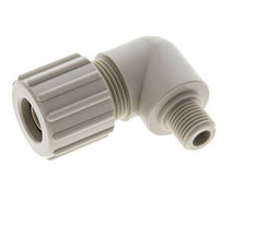 15x9mm & G1/4'' PP Elbow Compression Fitting with Male Threads 10 bar PVC and PA