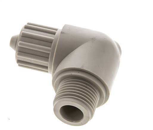 12x6mm & G1/2'' PP Elbow Compression Fitting with Male Threads 10 bar PVC and PA