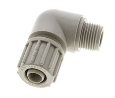 16x10mm & G1/2'' PP Elbow Compression Fitting with Male Threads 10 bar PVC and PA