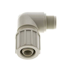 20x13mm & G1/2'' PP Elbow Compression Fitting with Male Threads 10 bar PVC and PA