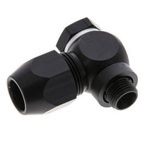 10x4mm & G1/8'' Aluminum Elbow Compression Fitting with Male Threads 10 bar PVC and PA