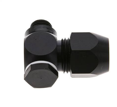 15x9mm & G1/4'' Aluminum Elbow Compression Fitting with Male Threads 10 bar PVC and PA