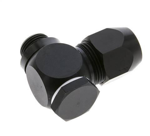 16x10mm & G3/8'' Aluminum Elbow Compression Fitting with Male Threads 10 bar PVC and PA