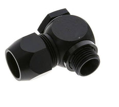 20x13mm & G1/2'' Aluminum Elbow Compression Fitting with Male Threads 10 bar PVC and PA