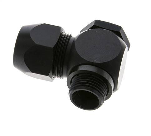 20x13mm & G1/2'' Aluminum Elbow Compression Fitting with Male Threads 10 bar PVC and PA