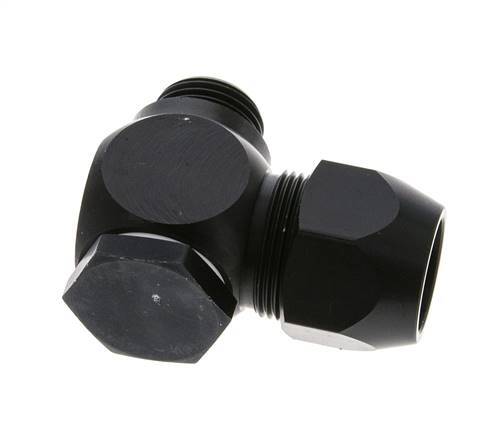 20x13mm & G1/2'' Aluminum Elbow Compression Fitting with Male Threads 10 bar PVC and PA