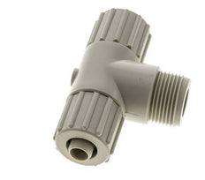 15x9mm & G3/4'' PP T-Shape Tee Compression Fitting with Male Threads 10 bar PVC and PA