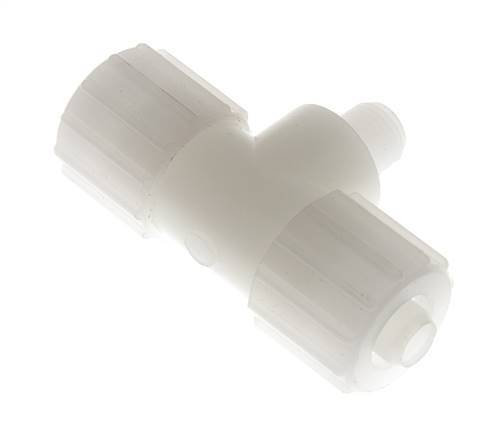 15x9mm & G1/4'' PVDF T-Shape Tee Compression Fitting with Male Threads 10 bar PVC and PA