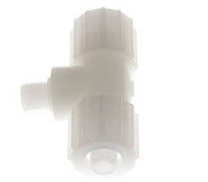 15x9mm & G1/4'' PVDF T-Shape Tee Compression Fitting with Male Threads 10 bar PVC and PA