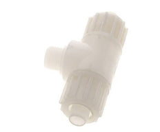 16x10mm & G3/8'' PVDF T-Shape Tee Compression Fitting with Male Threads 10 bar PVC and PA