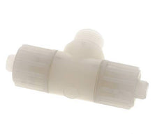 16x10mm & G1/2'' PVDF T-Shape Tee Compression Fitting with Male Threads 10 bar PVC and PA