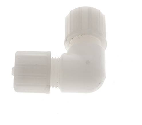 10x4mm PVDF Elbow Compression Fitting 10 bar PVC and PA
