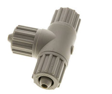 12x6mm PP T-Shape Tee Compression Fitting 10 bar PVC and PA