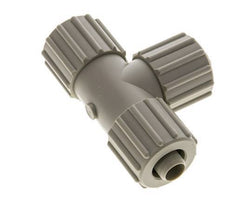 15x9mm PP T-Shape Tee Compression Fitting 10 bar PVC and PA