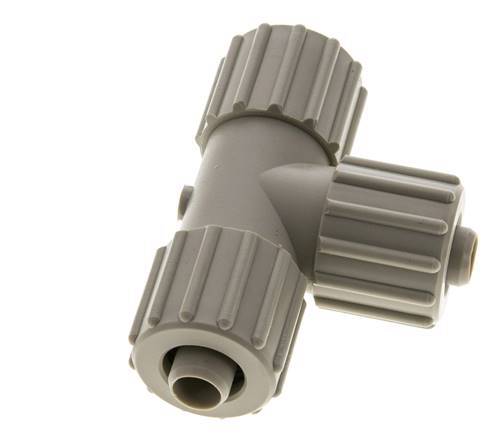 15x9mm PP T-Shape Tee Compression Fitting 10 bar PVC and PA