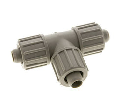 20x13mm PP T-Shape Tee Compression Fitting 10 bar PVC and PA