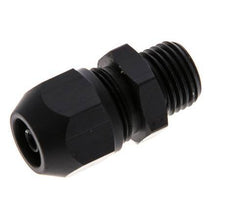 7x4mm & G1/4'' Aluminum Straight Compression Fitting with Male Threads 10 bar PVC and PA