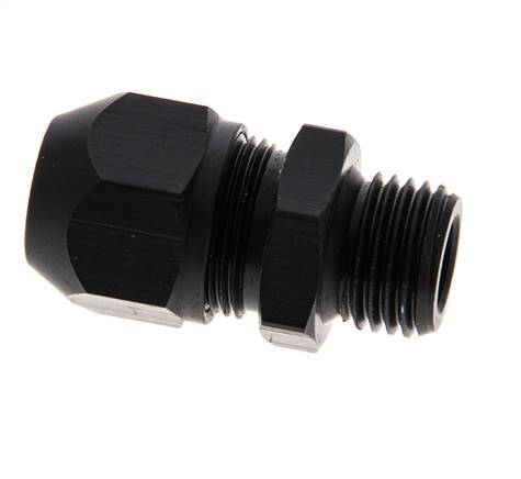 7x4mm & G1/4'' Aluminum Straight Compression Fitting with Male Threads 10 bar PVC and PA