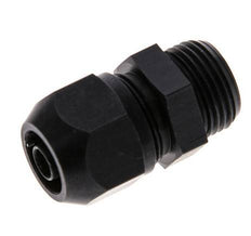 9x6mm & G3/8'' Aluminum Straight Compression Fitting with Male Threads 10 bar PVC and PA