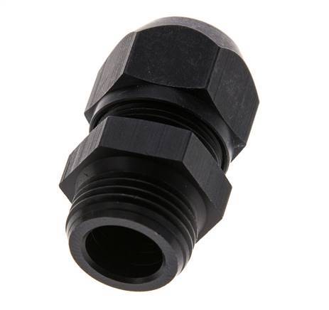 9x6mm & G3/8'' Aluminum Straight Compression Fitting with Male Threads 10 bar PVC and PA