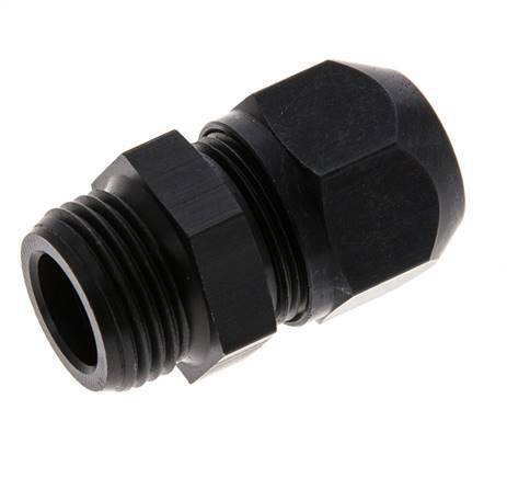 9x6mm & G3/8'' Aluminum Straight Compression Fitting with Male Threads 10 bar PVC and PA
