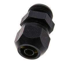9x6mm & G3/8'' Aluminum Straight Compression Fitting with Male Threads 10 bar PVC and PA