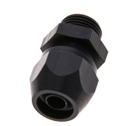 12x9mm & G3/8'' Aluminum Straight Compression Fitting with Male Threads 10 bar PVC and PA
