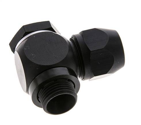 12x9mm & G3/8'' Aluminum Elbow Compression Fitting with Male Threads 10 bar PVC and PA