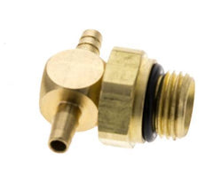 3 mm & G1/8'' Brass Tee Hose Barb with Male Threads NBR