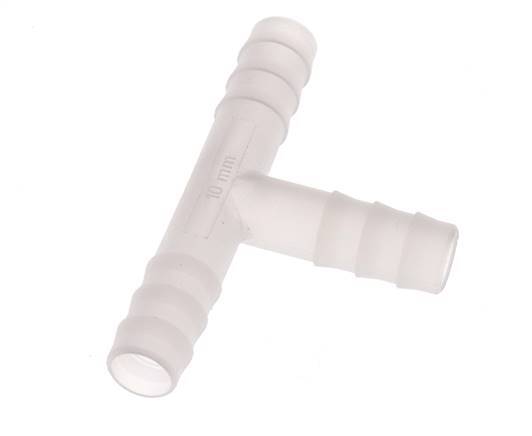10 mm PVDF Tee Hose Connector [2 Pieces]