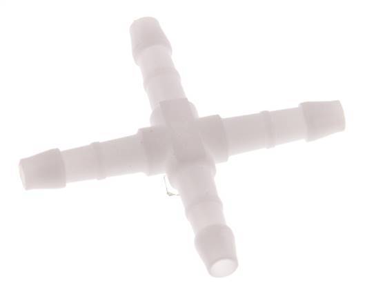 4 mm POM Cross Hose Connector [10 Pieces]