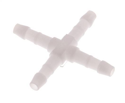 4 mm POM Cross Hose Connector [10 Pieces]