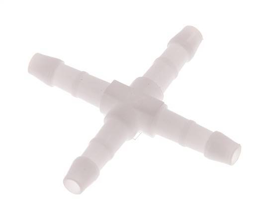 4 mm POM Cross Hose Connector [10 Pieces]