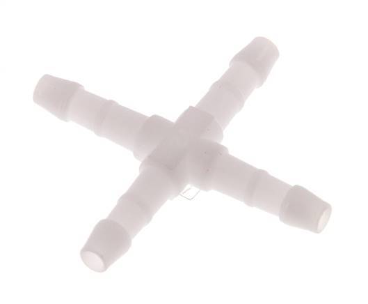 4 mm POM Cross Hose Connector [10 Pieces]