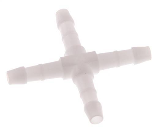 4 mm POM Cross Hose Connector [10 Pieces]