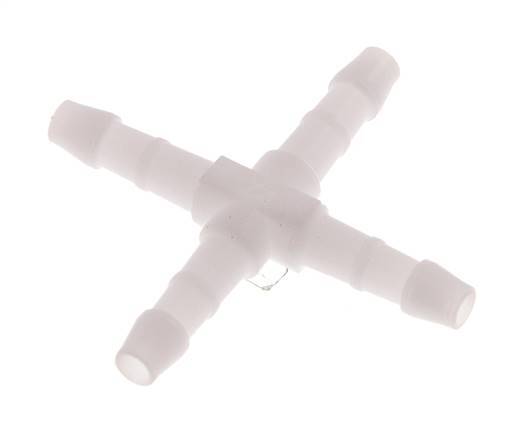 4 mm POM Cross Hose Connector [10 Pieces]
