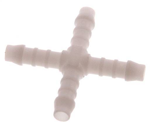 6 mm (1/4'') POM Cross Hose Connector [5 Pieces]