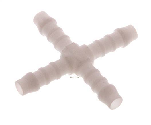 6 mm (1/4'') POM Cross Hose Connector [5 Pieces]