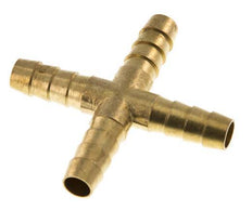 9 mm (3/8'') Brass Cross Hose Connector [2 Pieces]