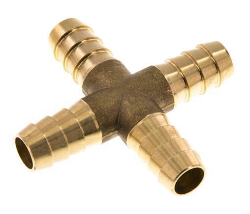 13 mm (1/2'') Brass Cross Hose Connector