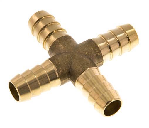 13 mm (1/2'') Brass Cross Hose Connector