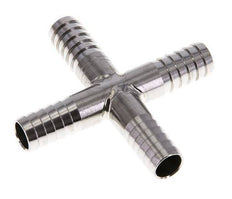 9 mm (3/8'') Stainless Steel 1.4301 Cross Hose Connector