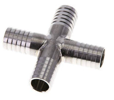 13 mm (1/2'') Stainless Steel 1.4301 Cross Hose Connector