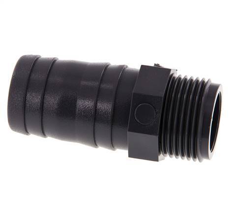 32 mm (1-1/4'') & G1'' PVC-U Hose Barb Male 80mm EN 1452-3 [5 Pieces]